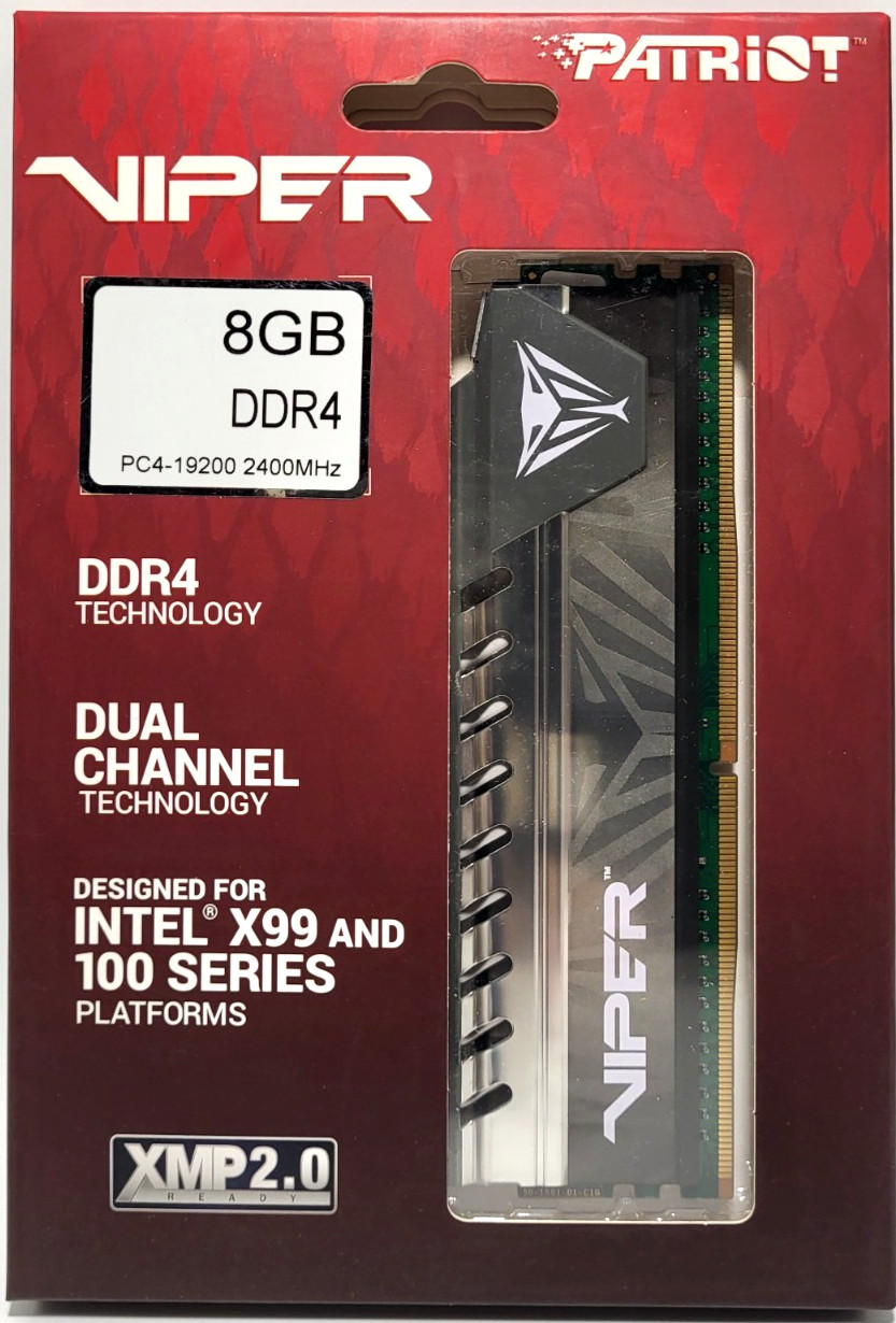 Patriot Viper Elite 8GB (1x8GB) DDR4-2400 SDRAM CL16 Memory PVE48G240C6GY *NEW*