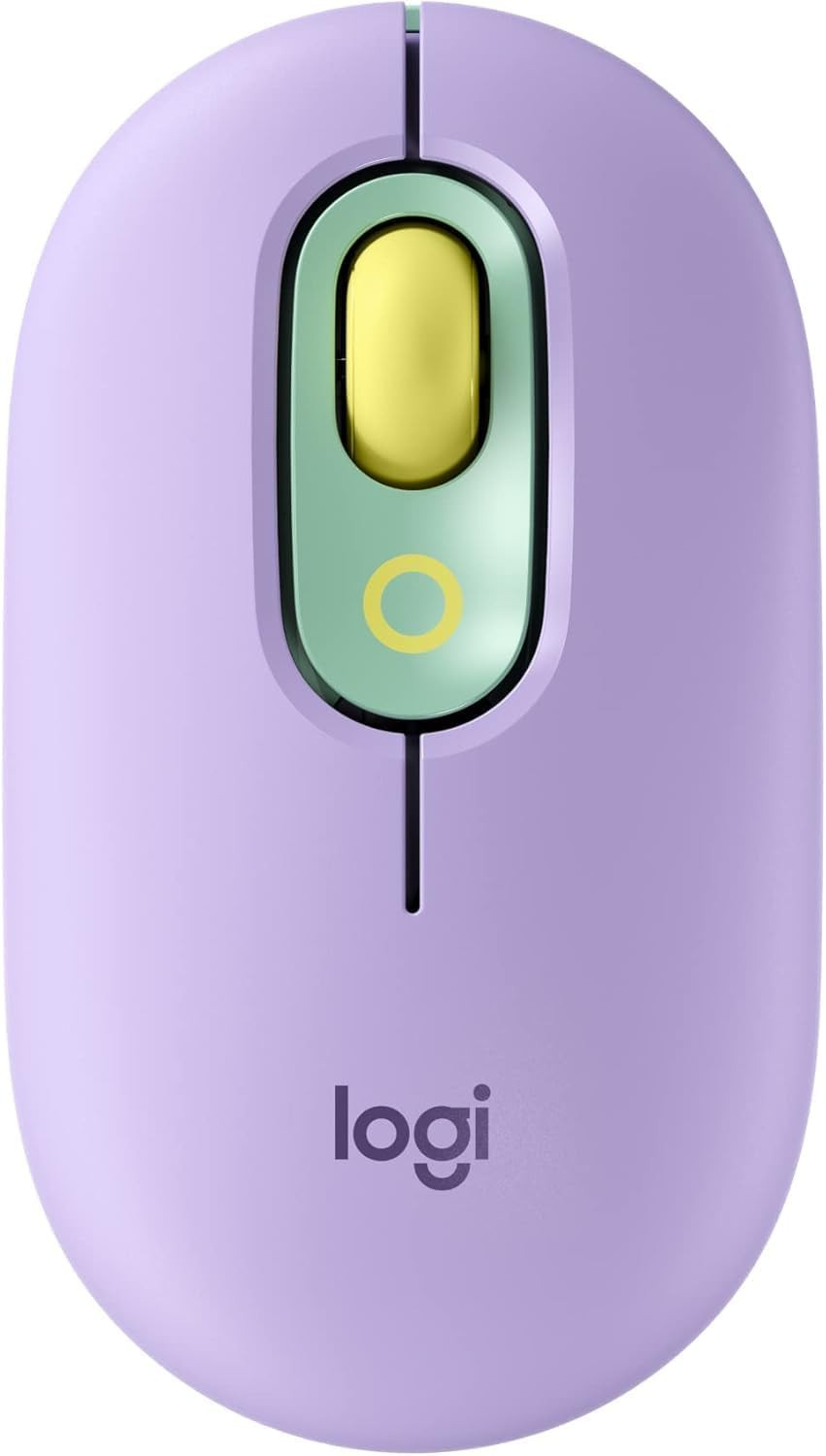 Logitech POP Mouse, Wireless Mouse with Customizable Emojis, Silenttouch