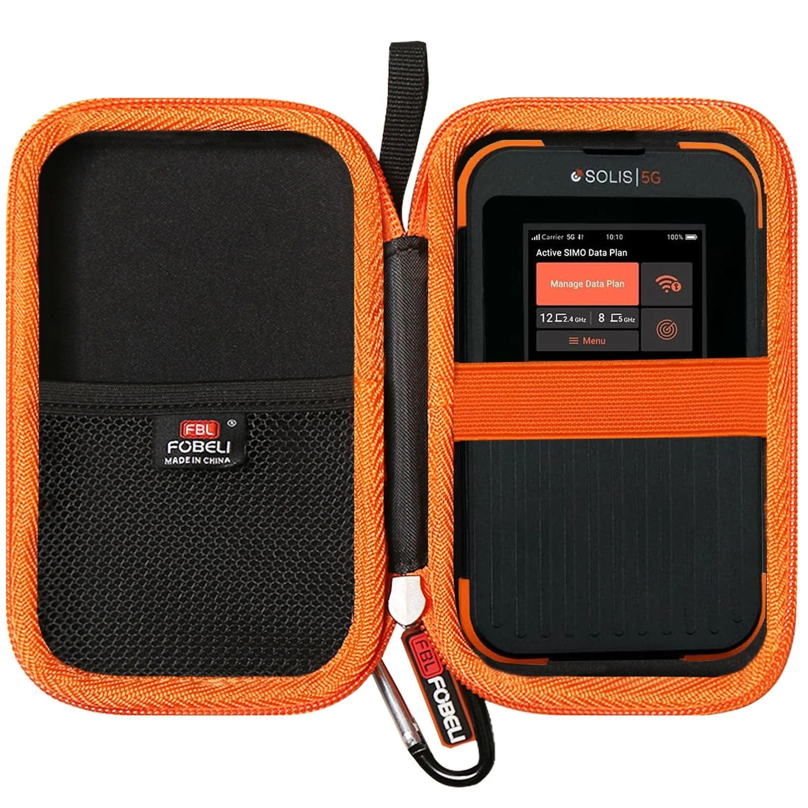 Hard Case with SIMO Solis 5G/for 5G Mobile Hotspot WiFi Power Bank, Travel Ro...