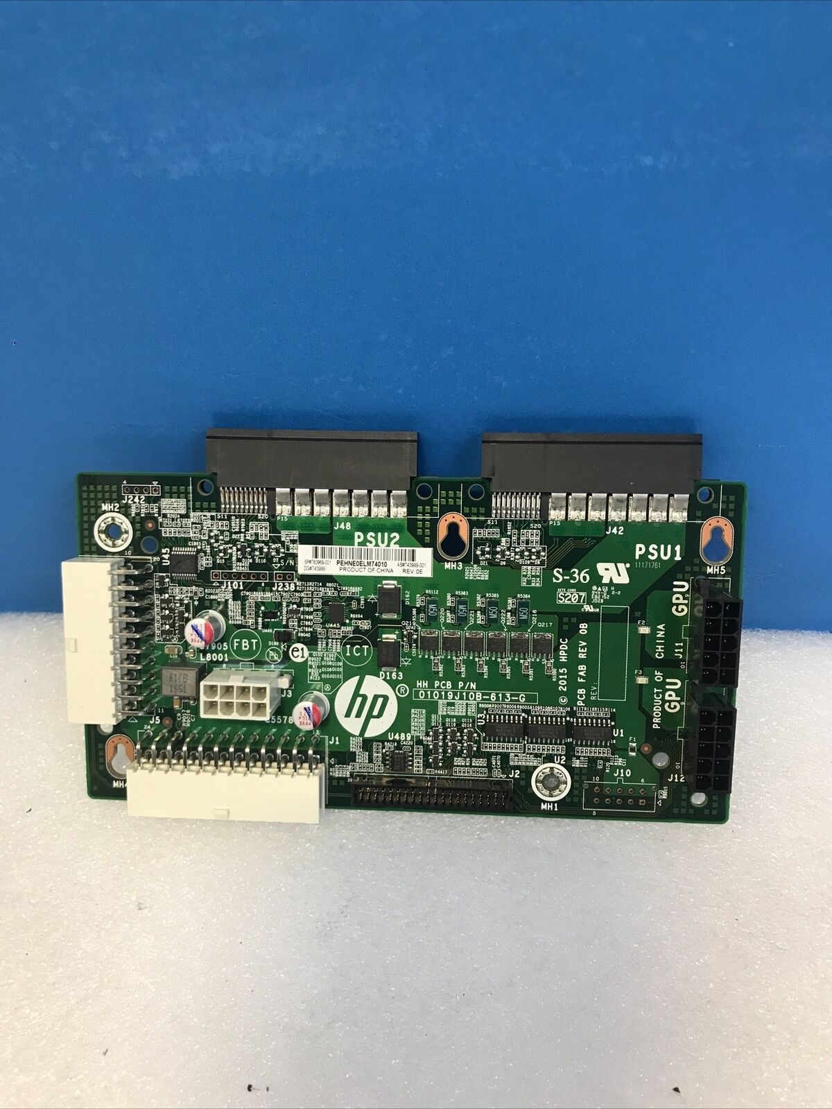 HP 780968-001  743999-001 ENTERPRISE 2 SLOT POWER SUPPLY BACKPLANE BOARD