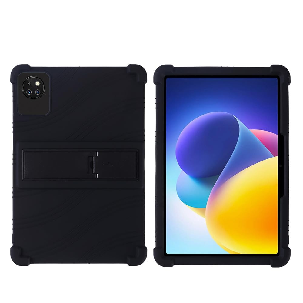 COKOVI Silicone Case with Stand for DOOGEE T10W 10in Tablet Black Japan Import