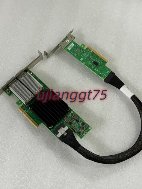 Mellanox Network Card MCX556M-ECAT-S25  (Model CX-5, Dual Port, 100GbE/EDR, IB)