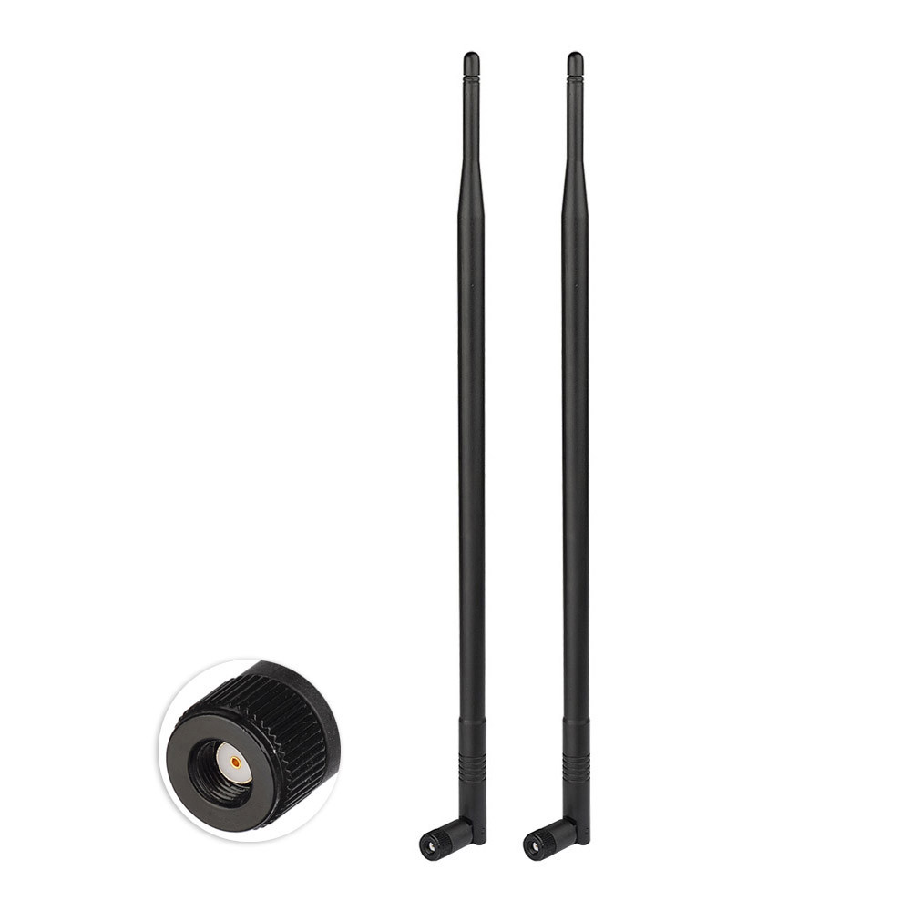 2-Pack 2.4GHz 9dBi RP-SMA WiFi Antenna for WiFi Router Adapter Hotspot
