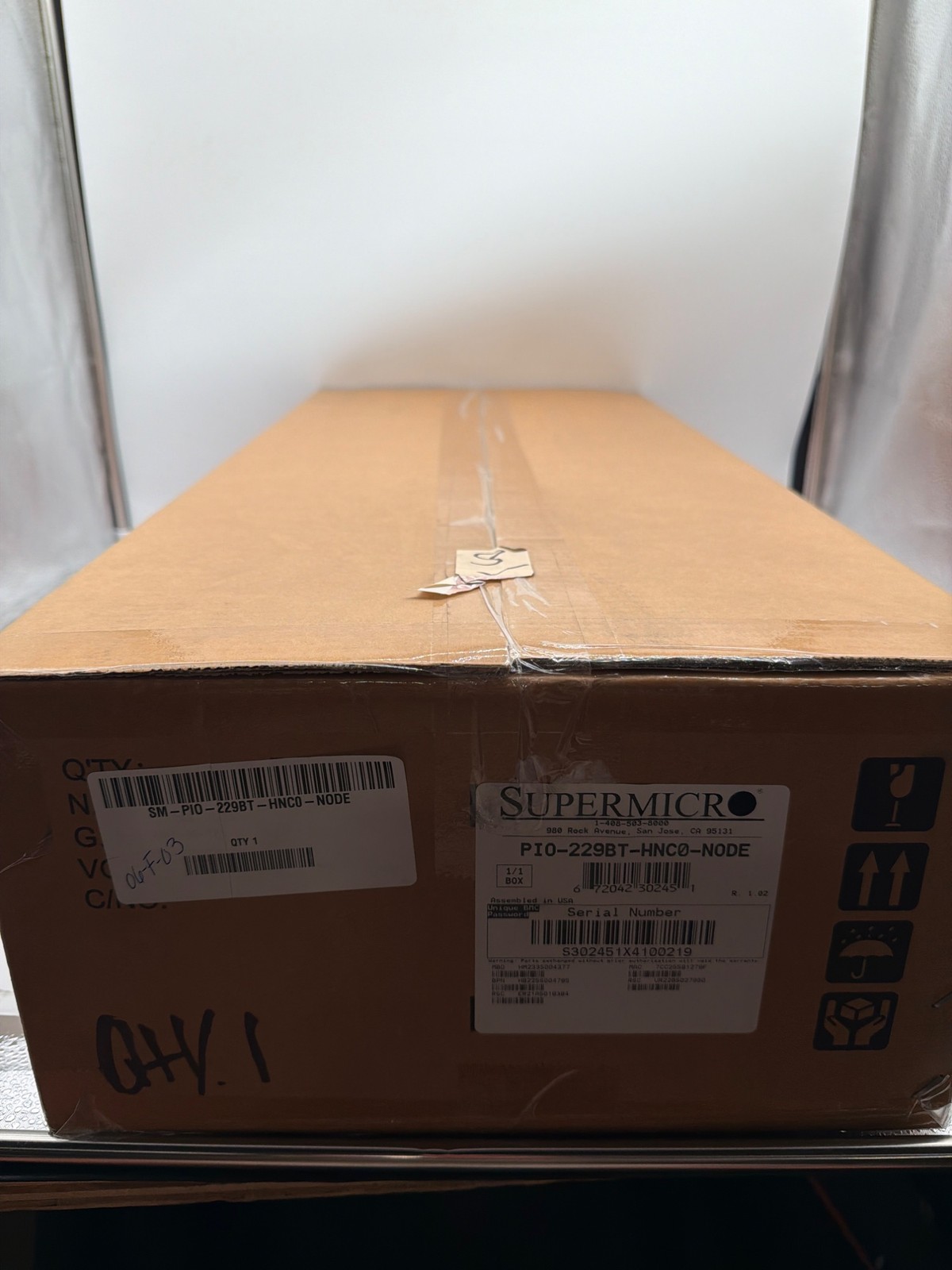 Supermicro PIO-229BT-HNC0-NODE 1U Barebone Server Node Factory Sealed New