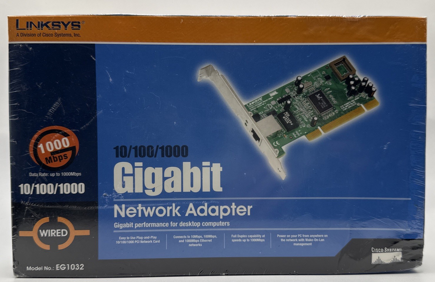 Linksys EG1032 Instant Gigabit Desktop Network Adapter High Performance New