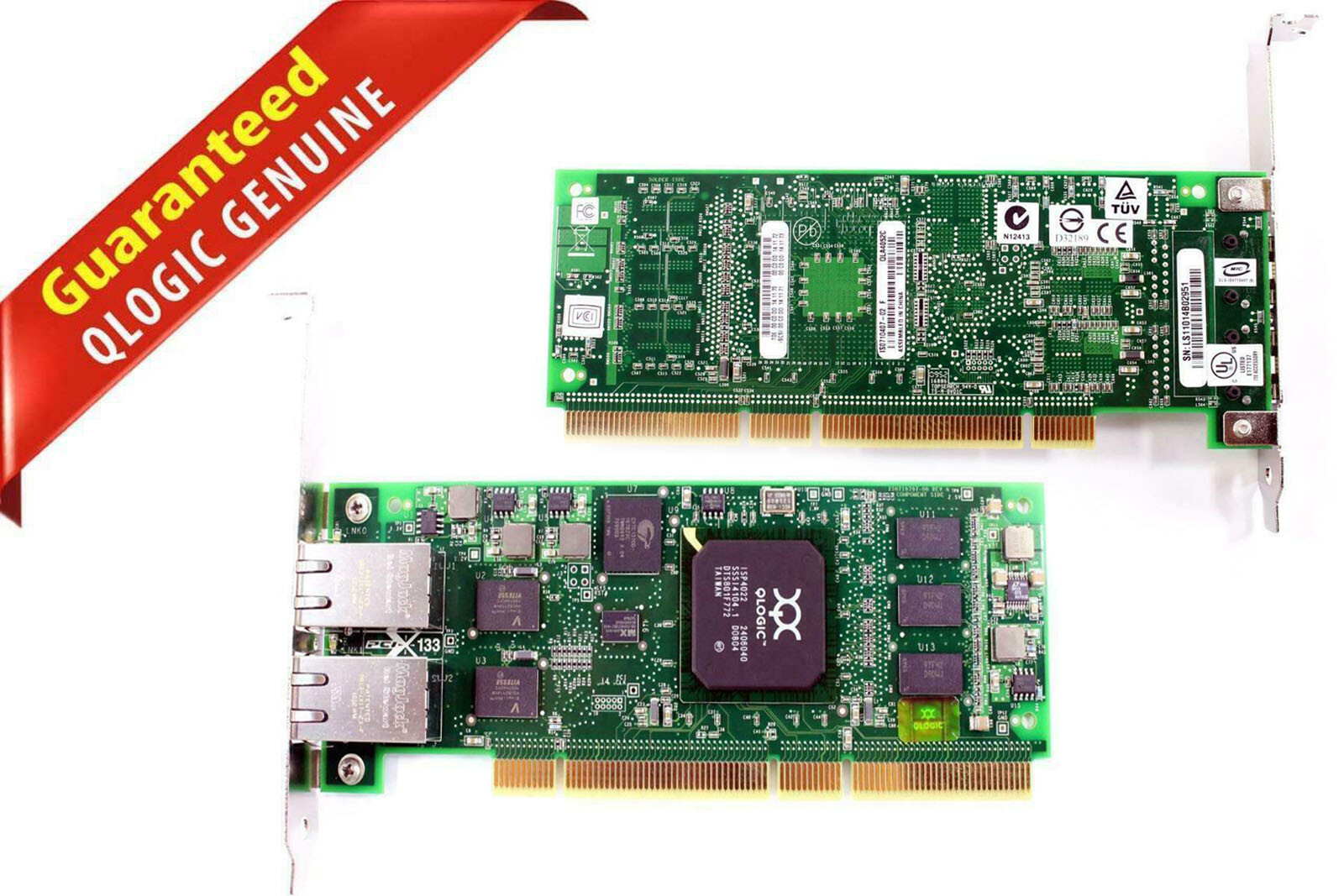 Genuine QLogic QLA4052C SANblade iSCSI Dual Port PCI-X Host Bus Adapter HP 6KRRX