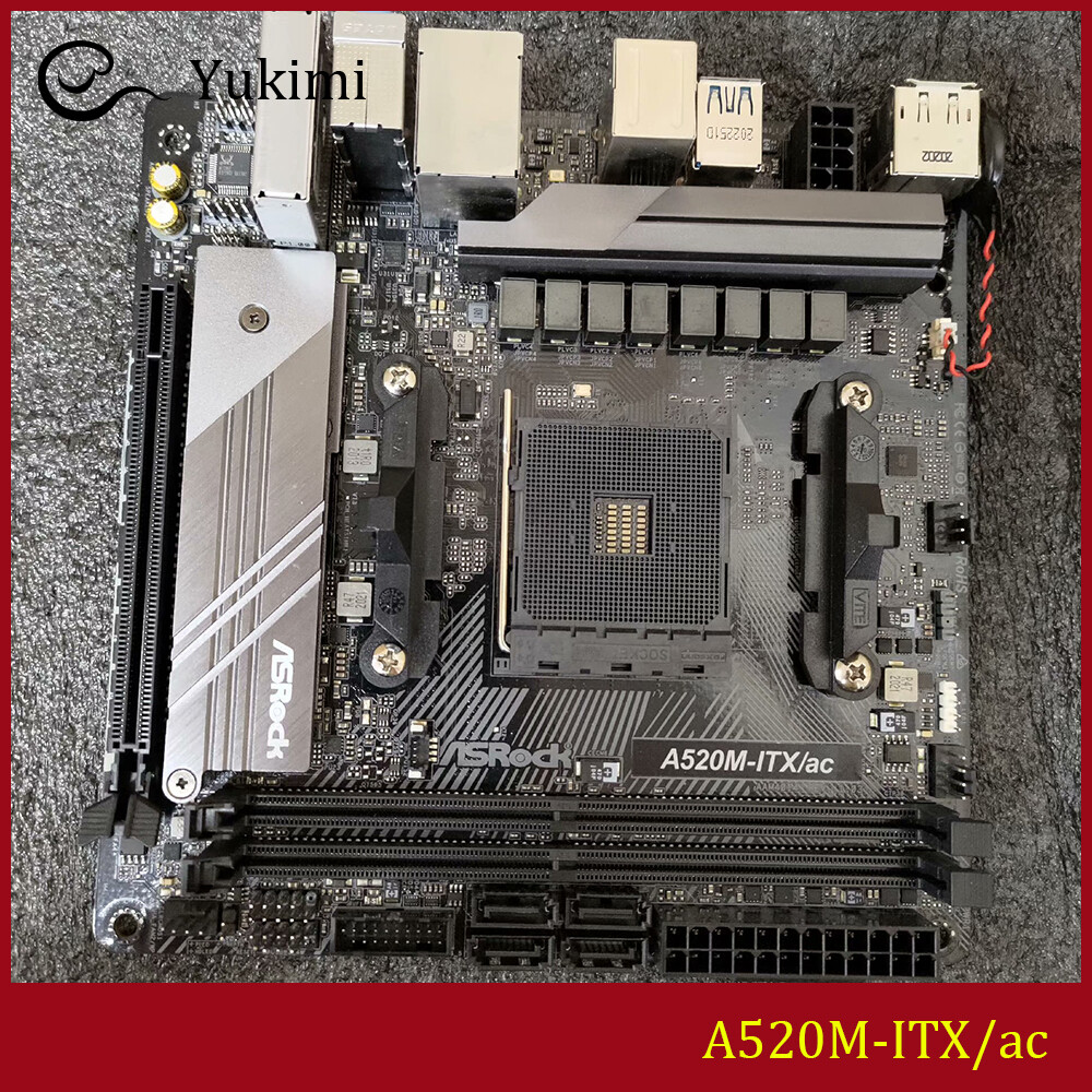 FOR ASROCK A520M-ITX/ac AMD AM4 DDR4*2 64GB HDMI Mini-ITX Motherboard