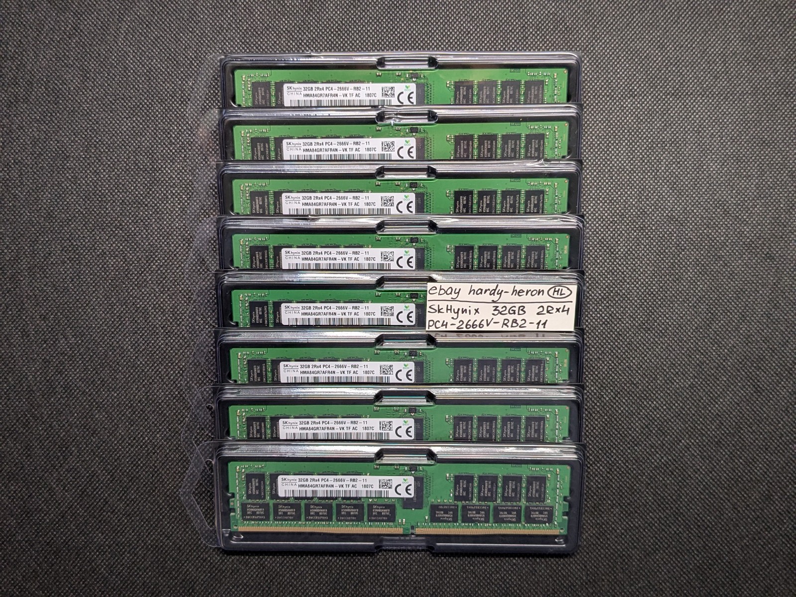 SK Hynix 256GB 8x 32GB 2Rx4 DDR4 2666MHz PC4-21300 ECC REG RAM HMA84GR7AFR4N-VK