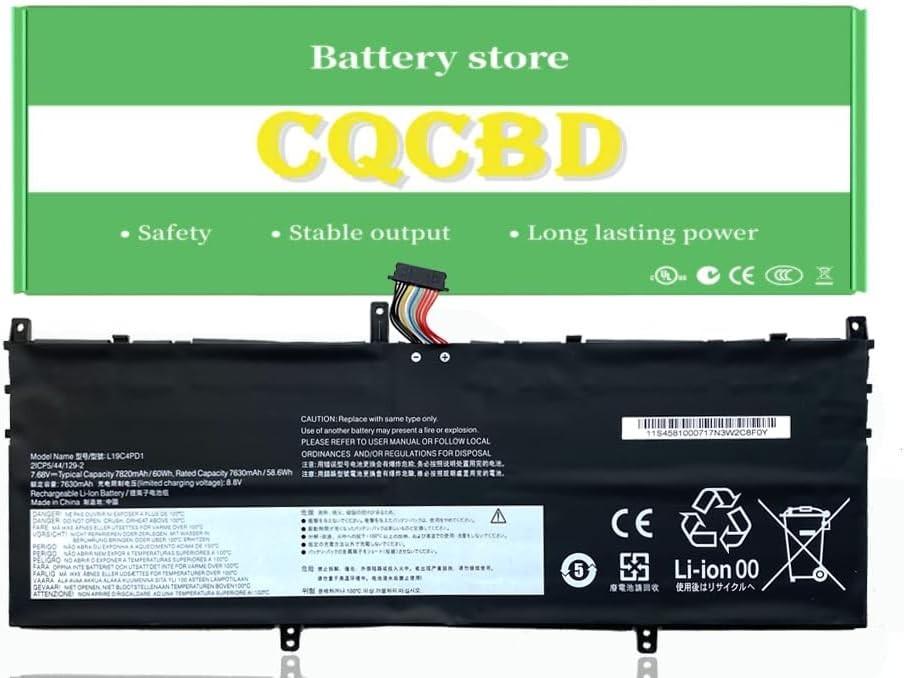 L19C4PD1 L19D4PD1 Battery for Lenovo Yoga C640 13IML LTE IdeaPad Yoga 6 13ARE05