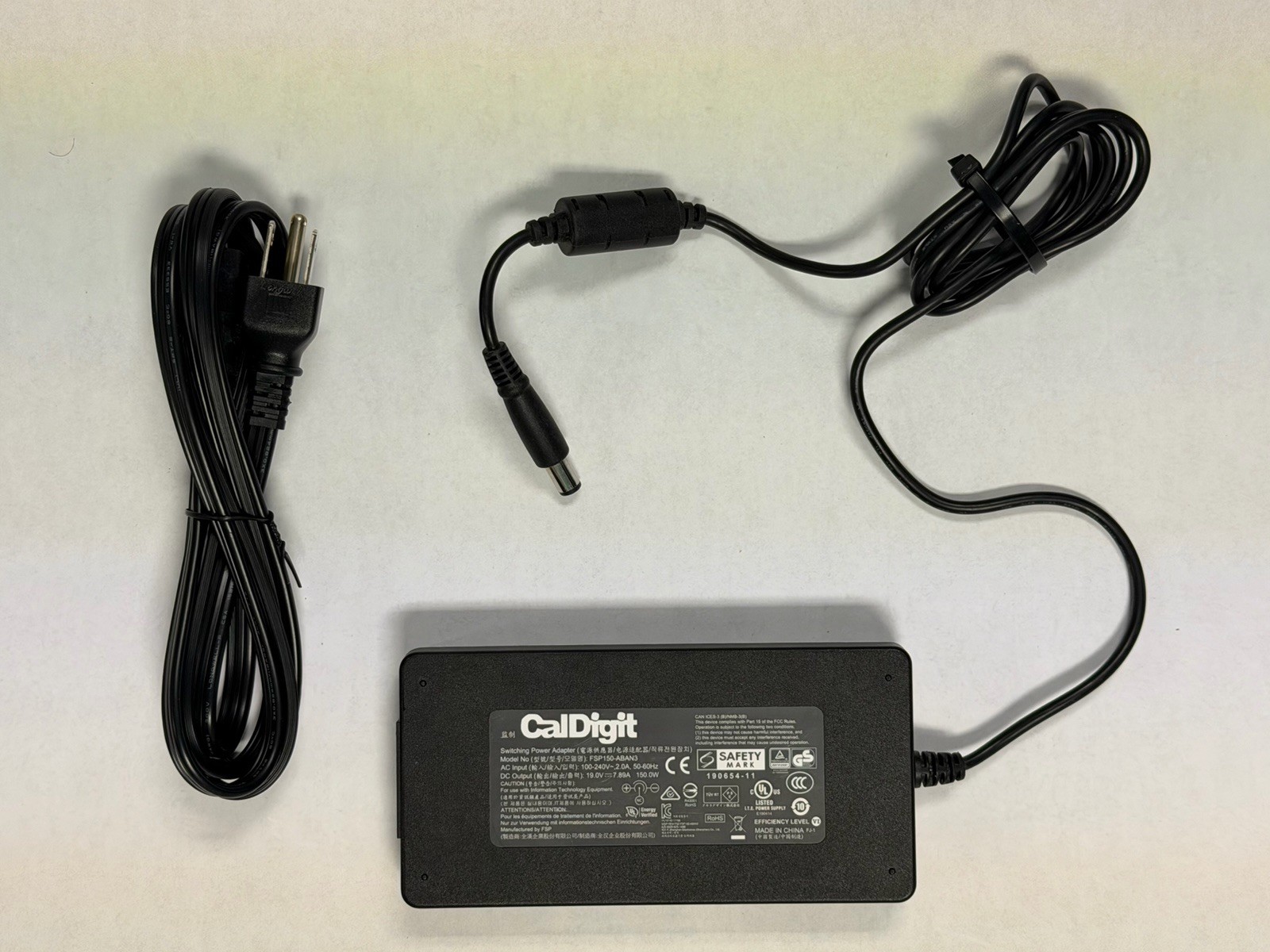 Original Caldigit FSP 19V 7.89A 150W FSP150-ABAN3 7.5mm AC Adapter