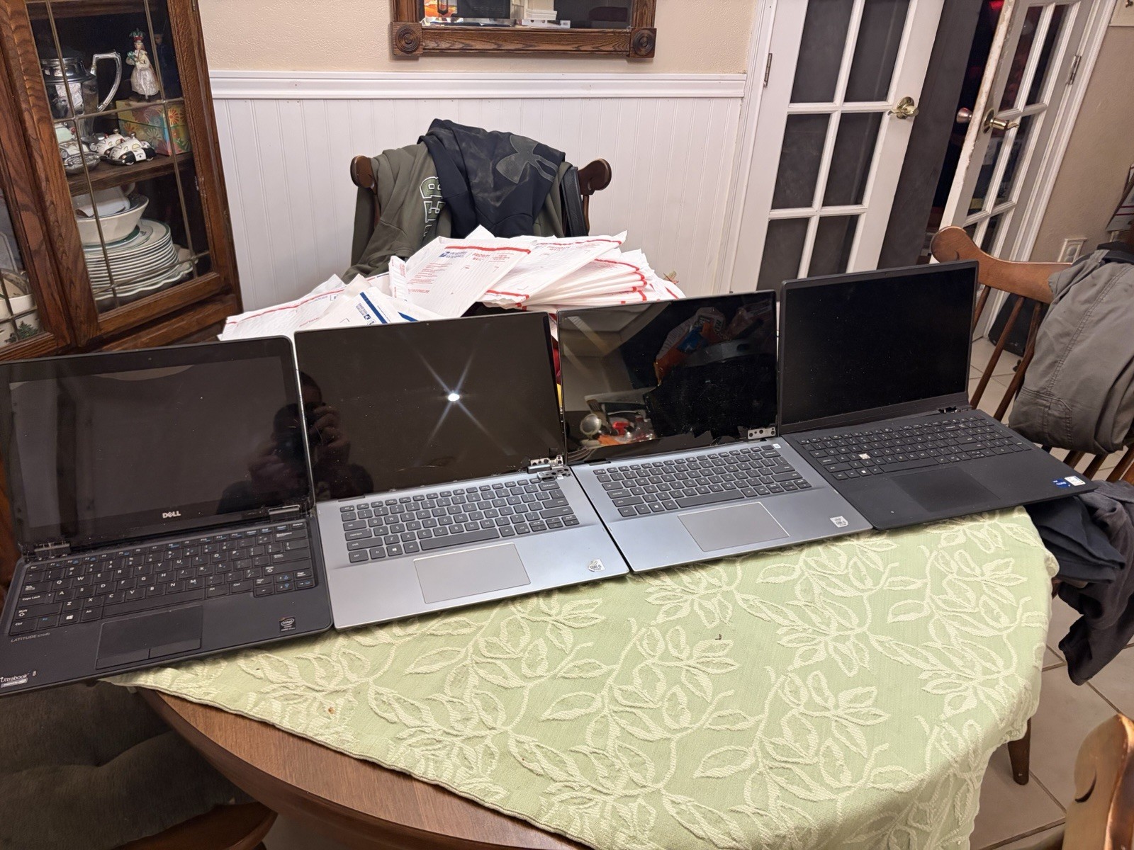 Lot Of 4 X Dell Laptops   Sold For Parts Or Repair Make OFFER