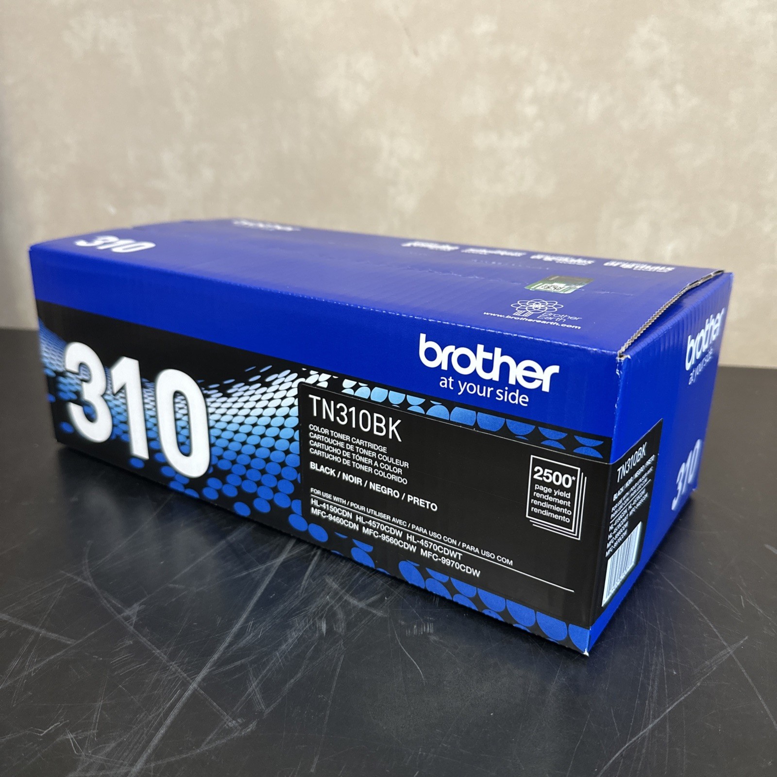 Brother Genuine TN310BK Black Toner Cartridge TN310 - Sealed Box