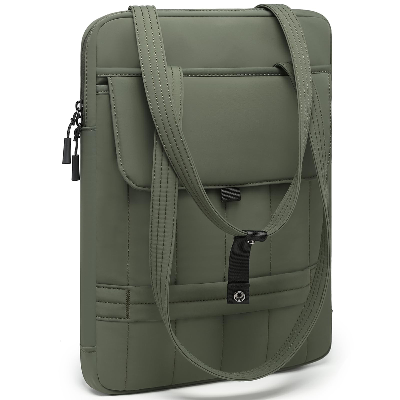 Midnight Green 1516 Inch Puffy Laptop Case Sleeve Padded Handbag Work Tote