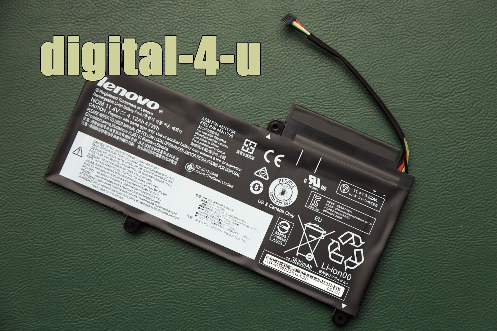 New Genuine 45N1754 45N1755 Battery for ThinkPad E450 E450C E455 E460 E460C
