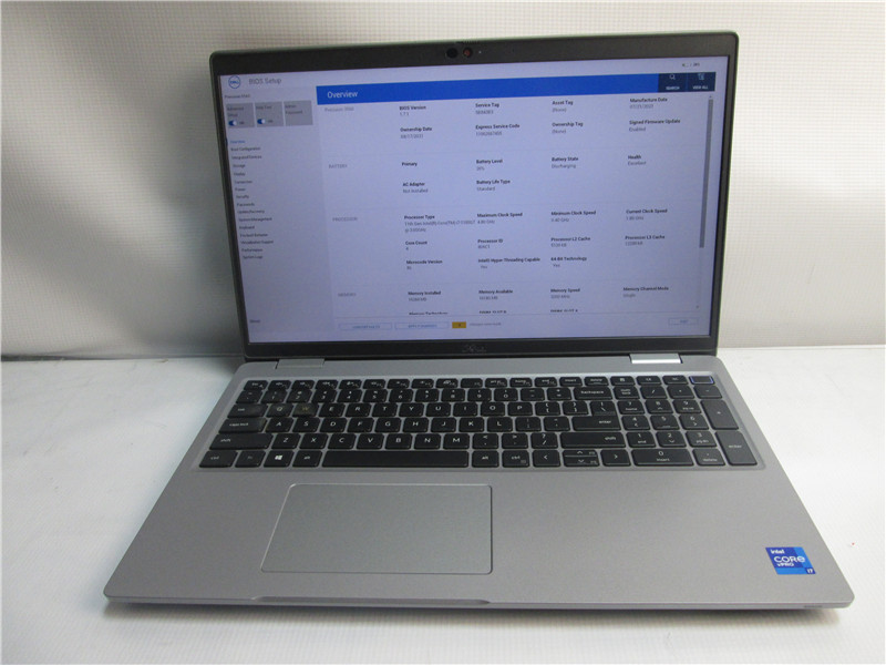 Dell Precision 3560 Laptop i7-1185G7 4.8GHz 16GB Win11 COA No SSD Grade C