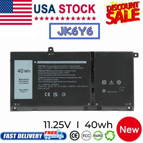 JK6Y6 Battery For Dell Latitude 3510 Vostro 5402 Inspiron 5301 C5KG6 CF5RH
