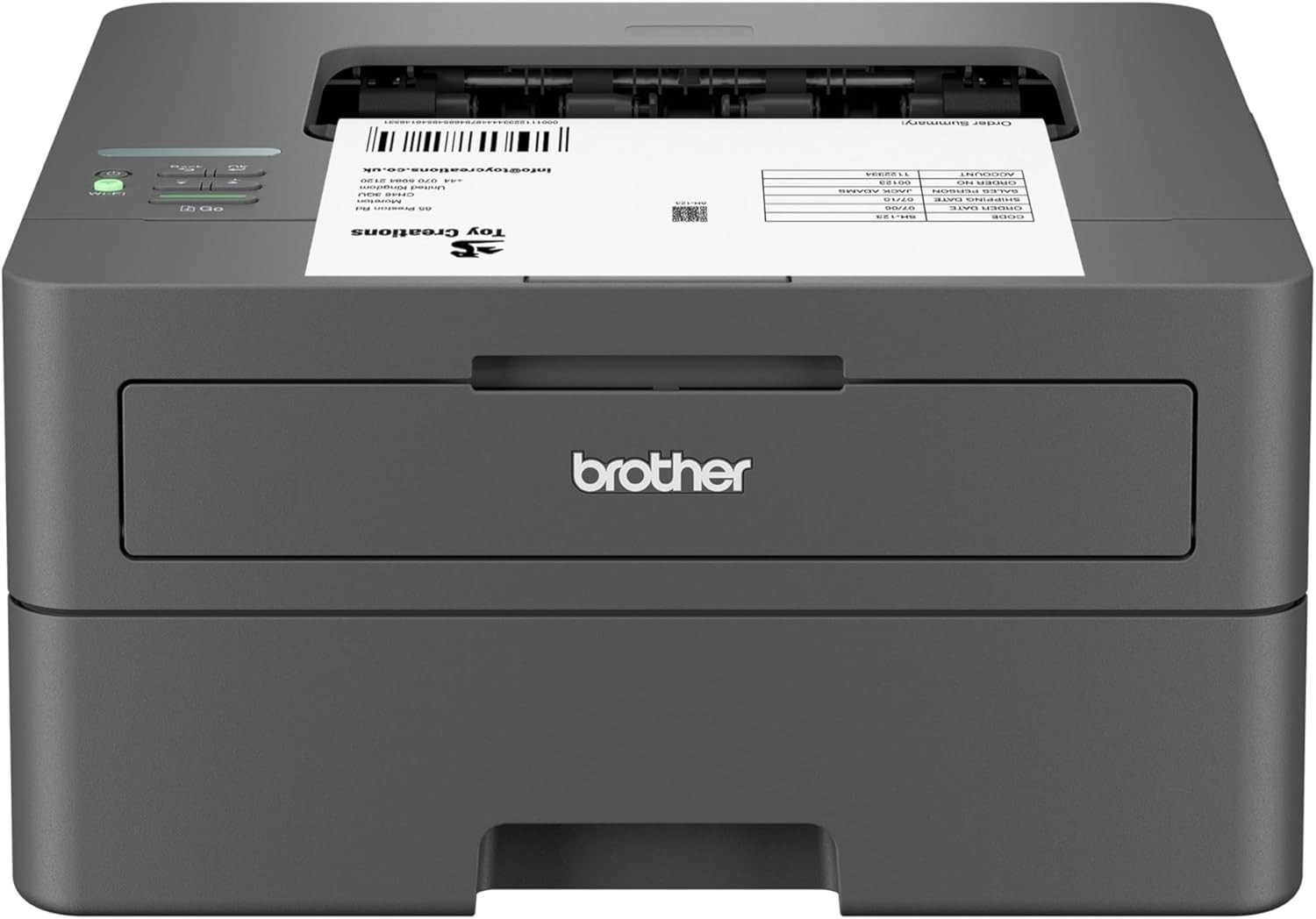 Brother HL‑L2405W Wireless Monochrome Laser Printer Gray