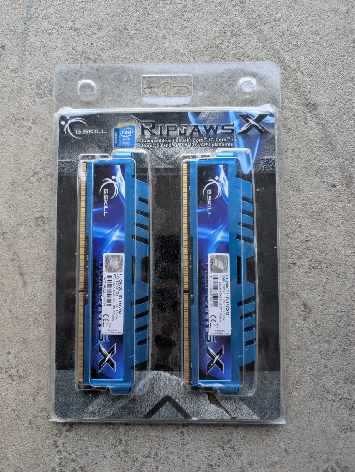 Ripjaws GSkill Set Of 2 8GB RAM 