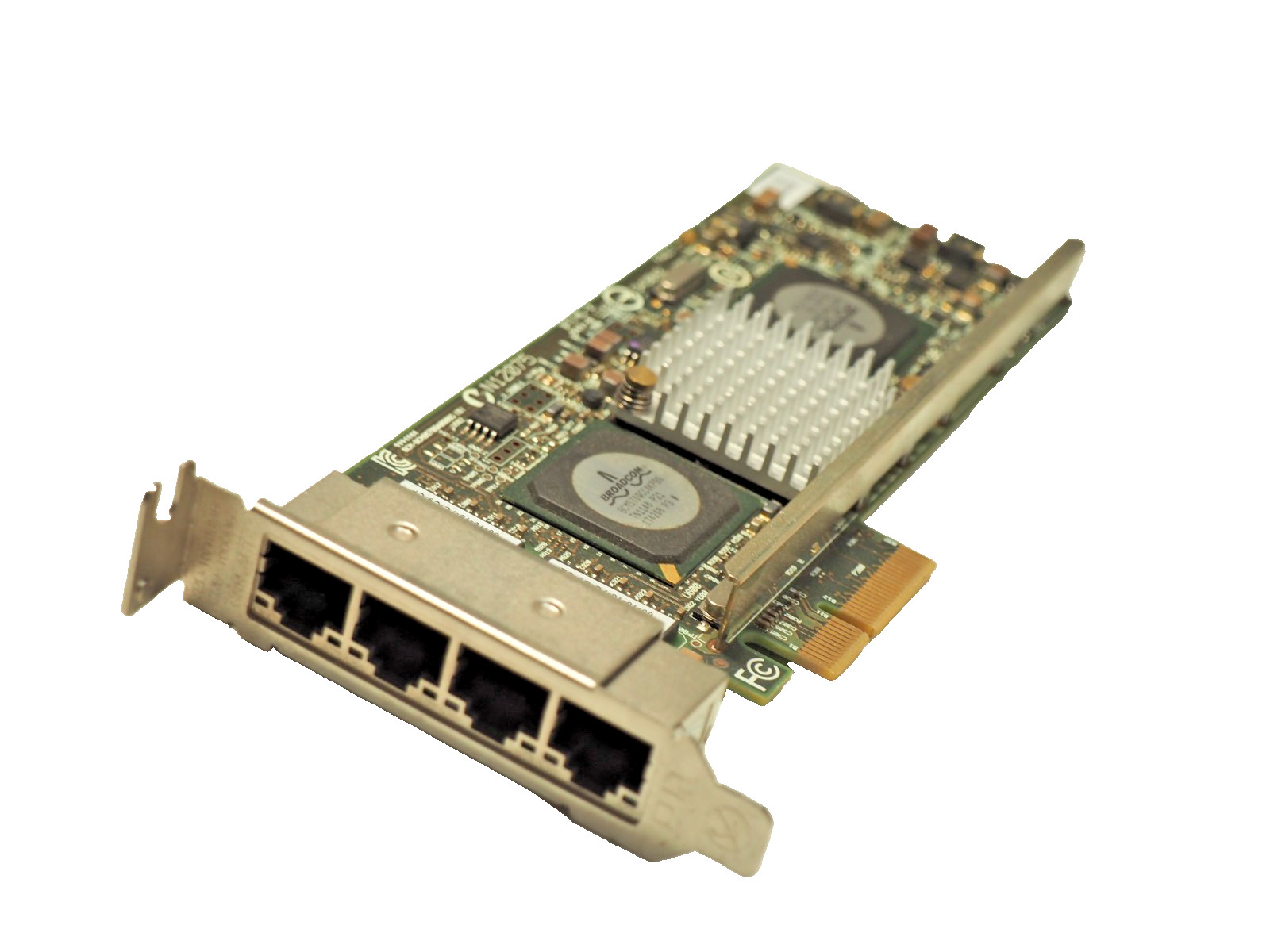 Cisco Broadcom BCM95709A0906G PCI-E 4-Port GBit Network Card Low Profile N12075