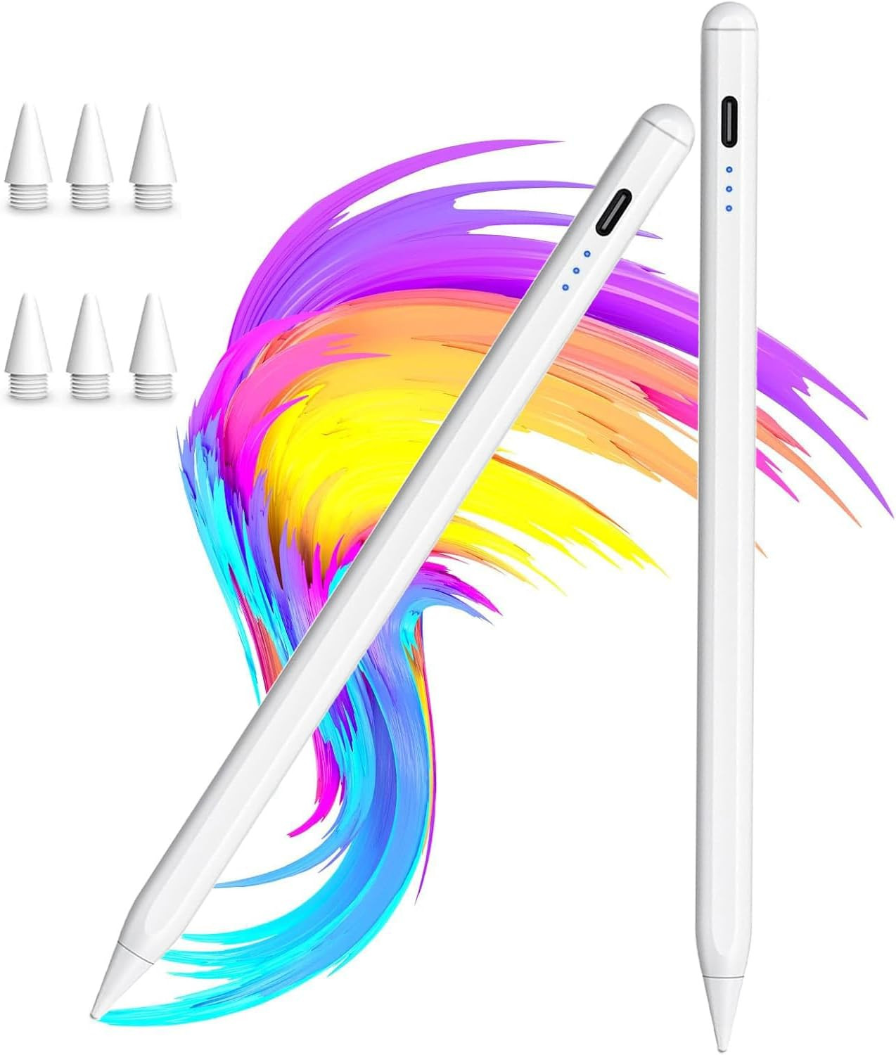 【2Pack】Stylus Pen for Ipad 2018-2026 A16 11/10/9/8/7/6,Ipad Mini A17