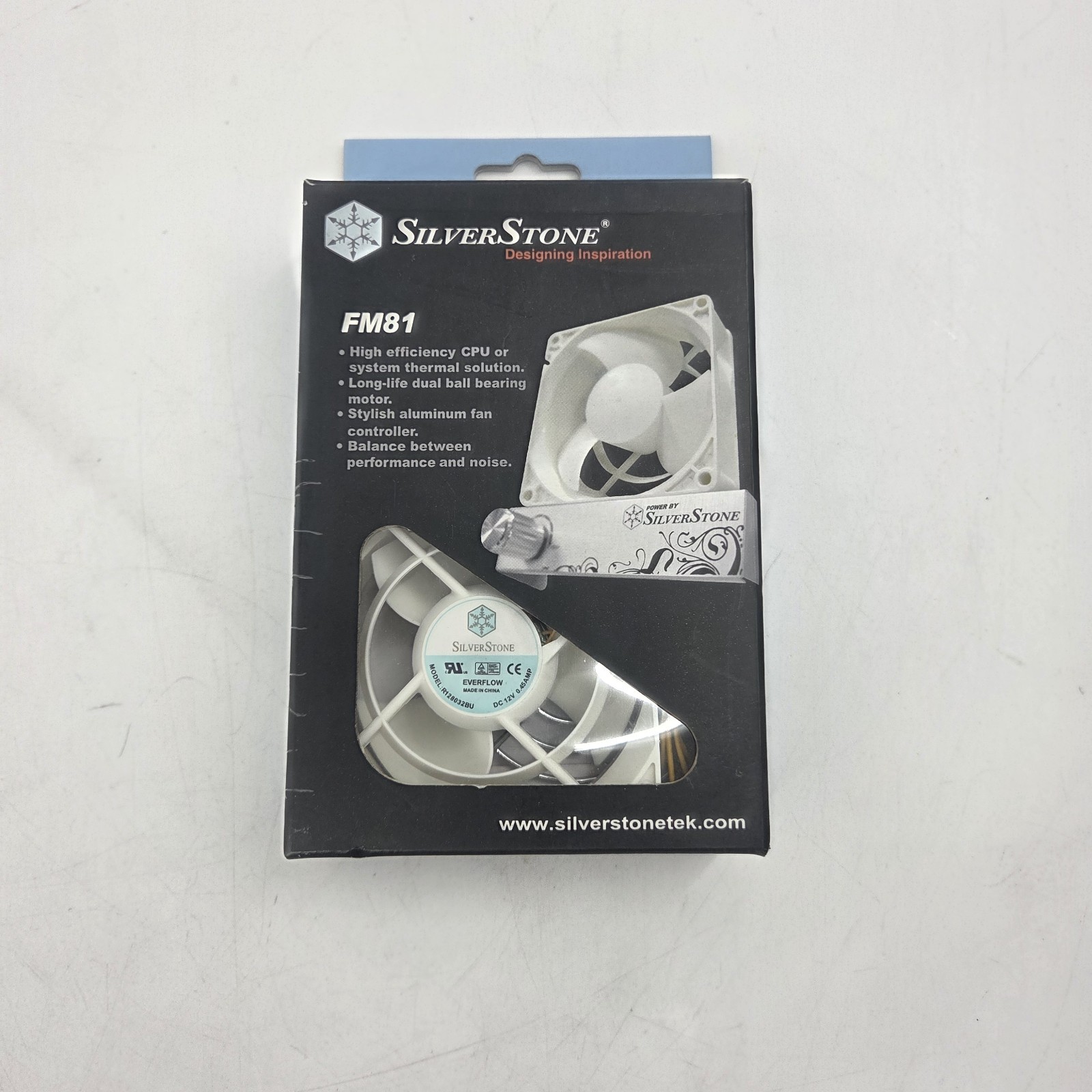 SilverStone FM81 80mm Variable Speed Case Cooling Fan w/ Controller New