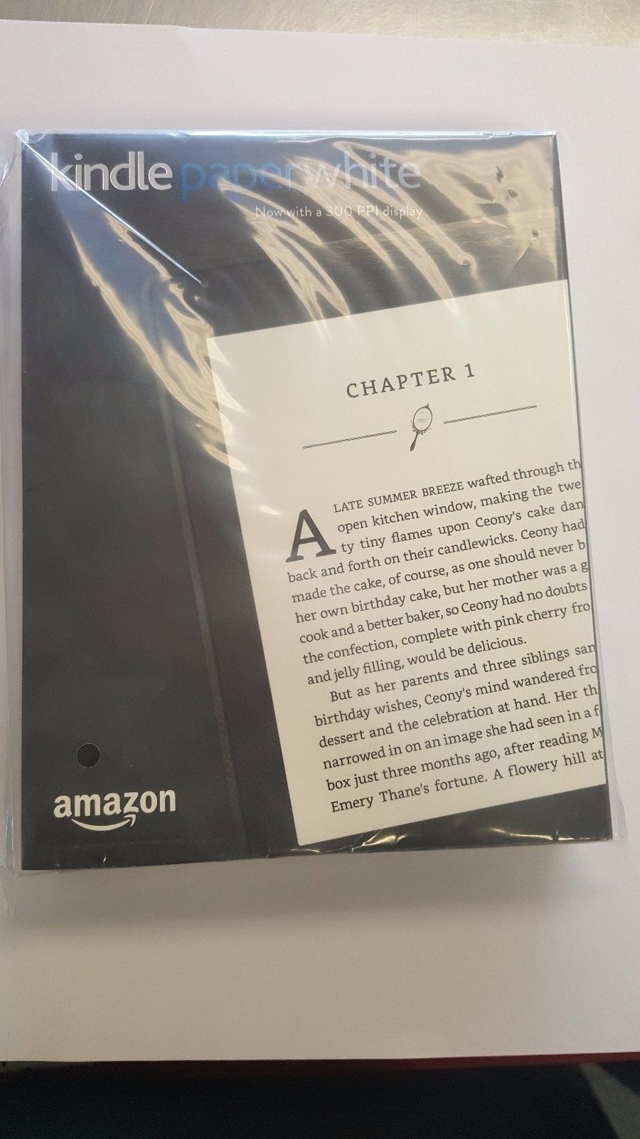 New Open Amazon Kindle Paperwhite (7th Generation) 4GB, Wi-Fi, 6in - Black w/SO