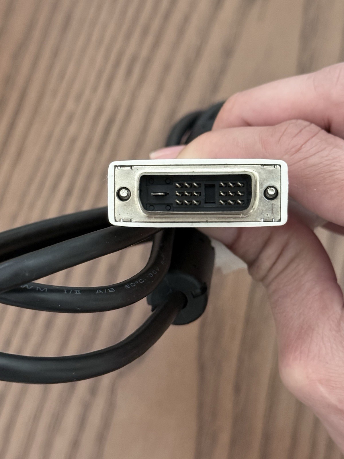DVI-D Dual Link Male to Male DVI Cable 6 ft Black/White Screw-Lock Ends