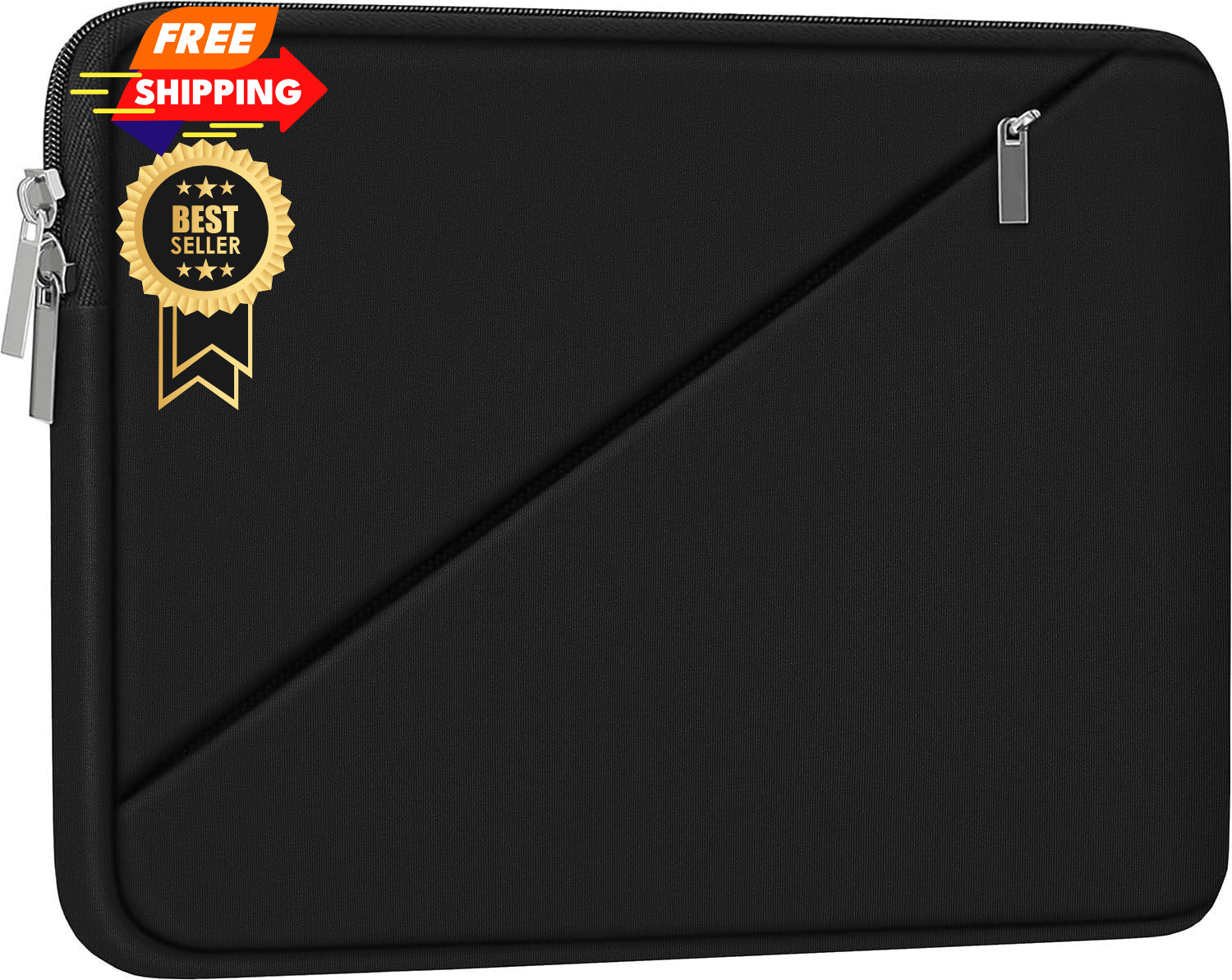 Laptop Sleeve Case 15.6 inch, Traveling Carrying Computer Black