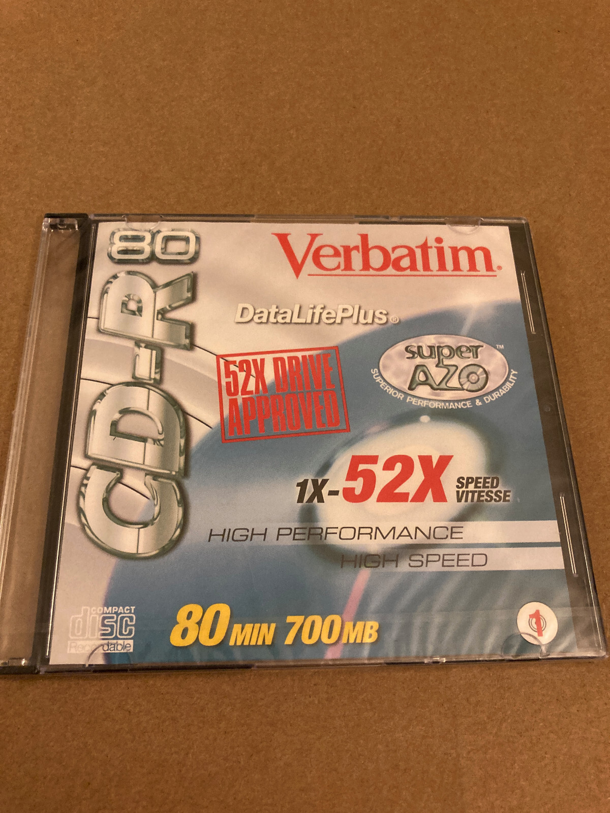 Verbatim CD-R 80 Data Life Plus Premium New In Wrapper