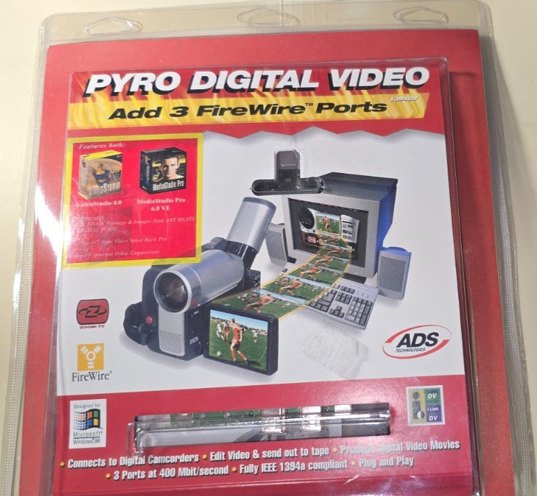New Pyro Digital Video 1394DV: PC Firewire digital video kit w/PCI firewire card