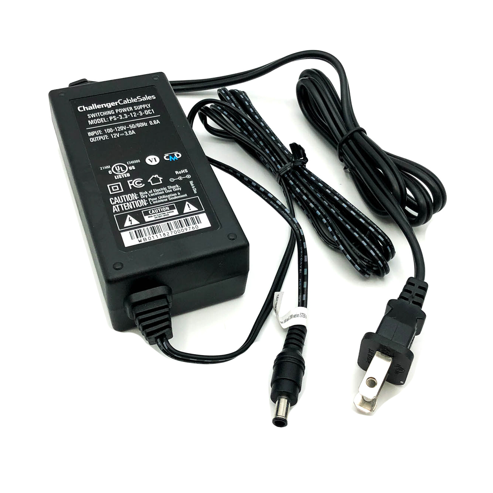 Challenger Cable Sales 12V Power Supply for LED light Strip LED Aquarium Light