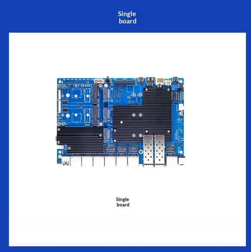 Banana Pi BPI-R4 Pro board offers 2x 10GbE SFP+ cages, 7x 10GbE/2.5GbE/GbE RJ45 