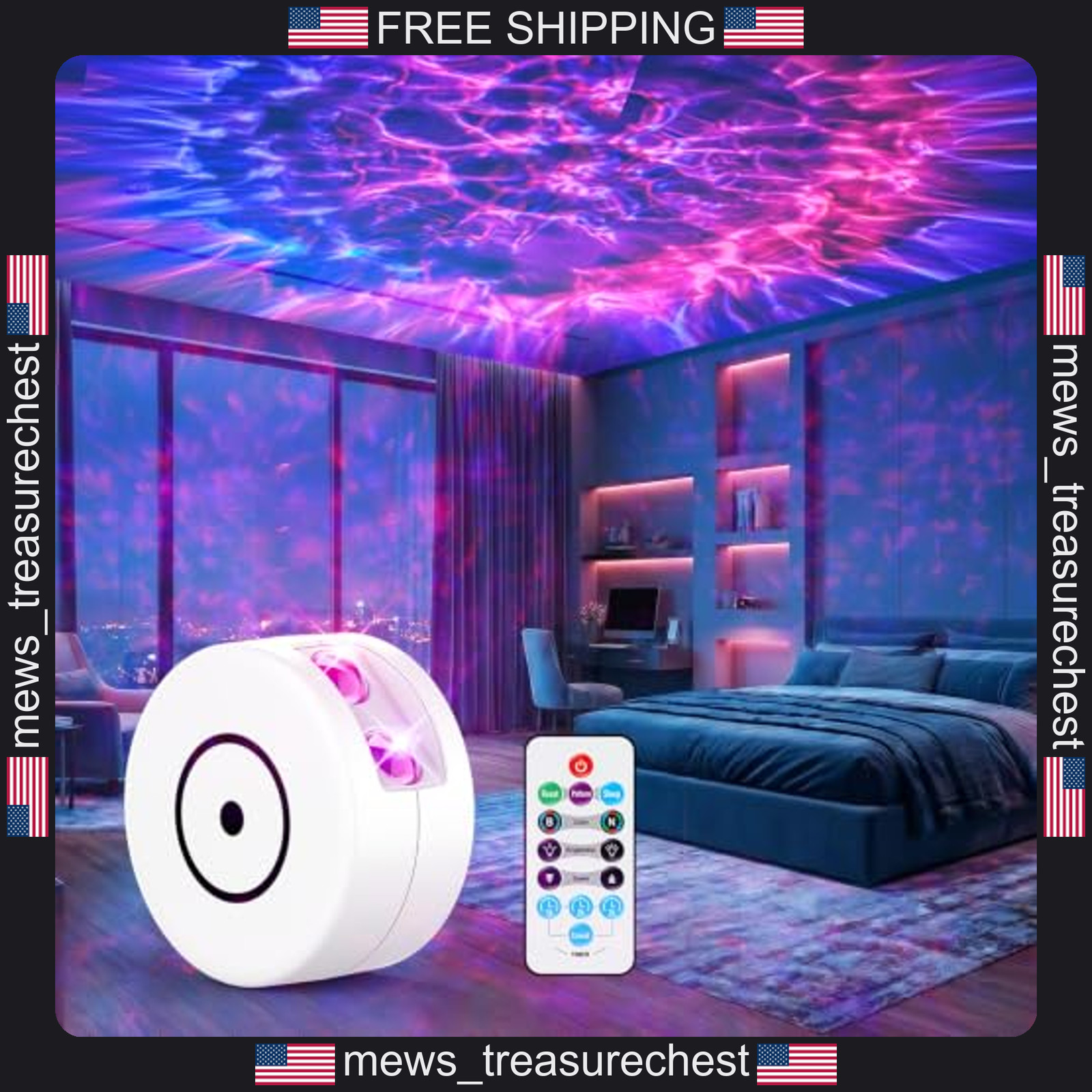 Galaxy Projector for Bedroom with 41 Lighting Modes and Remote