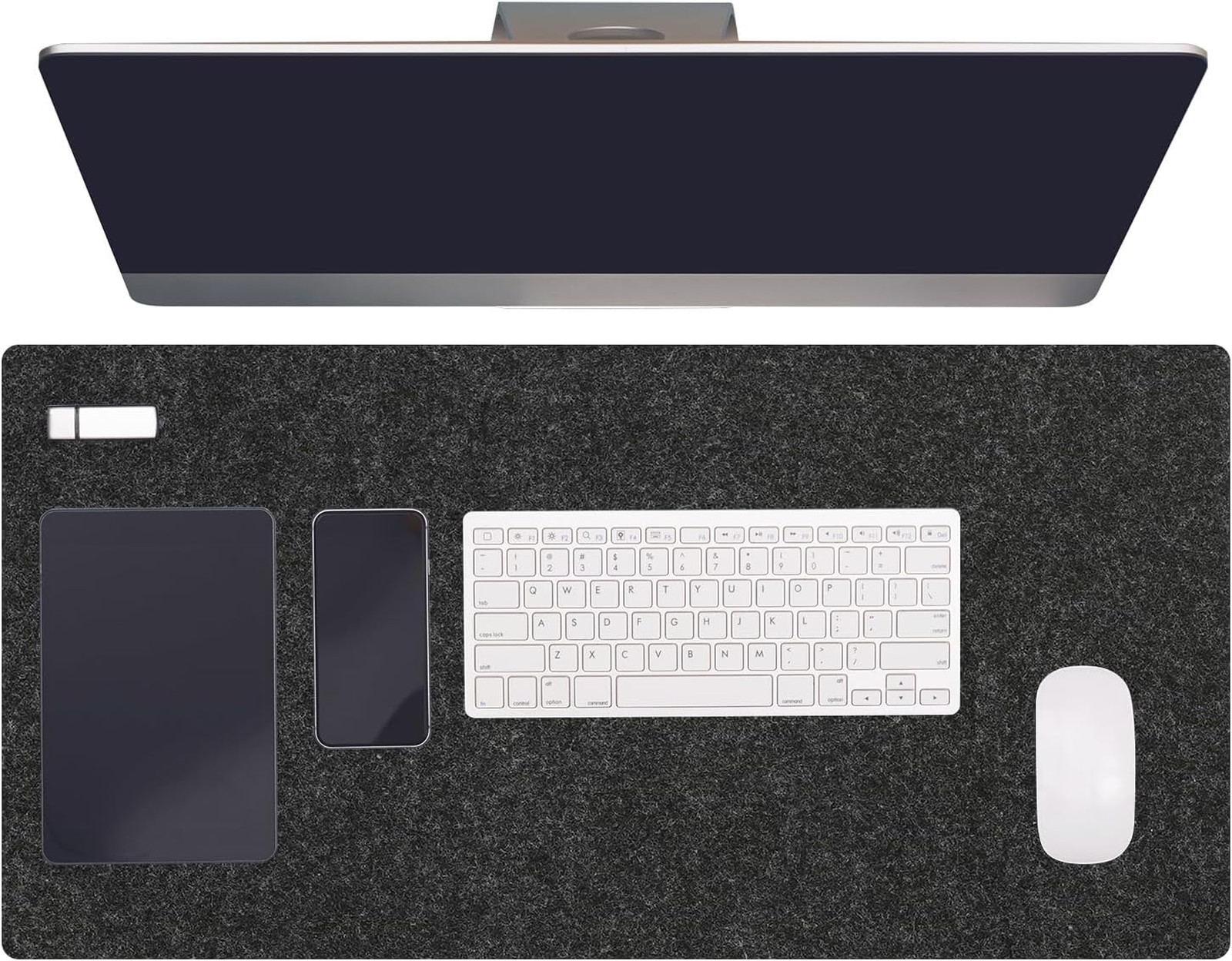 Felt Desk Mat Large Protector Non Slip Mouse Pad Keyboard Cover for Laptop