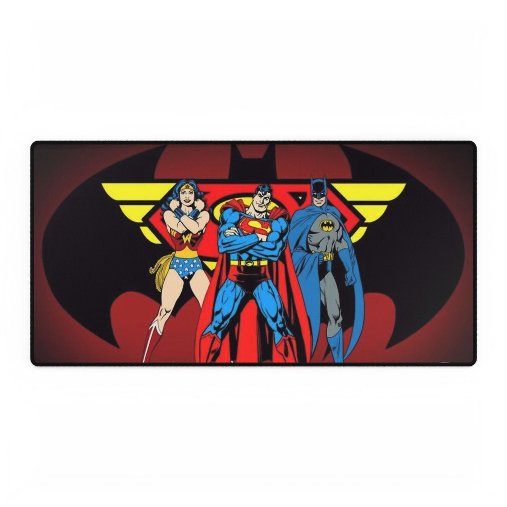 DC Comics Trinity Superman Batman And Wonder Woman Mouse Pad Desk Mats