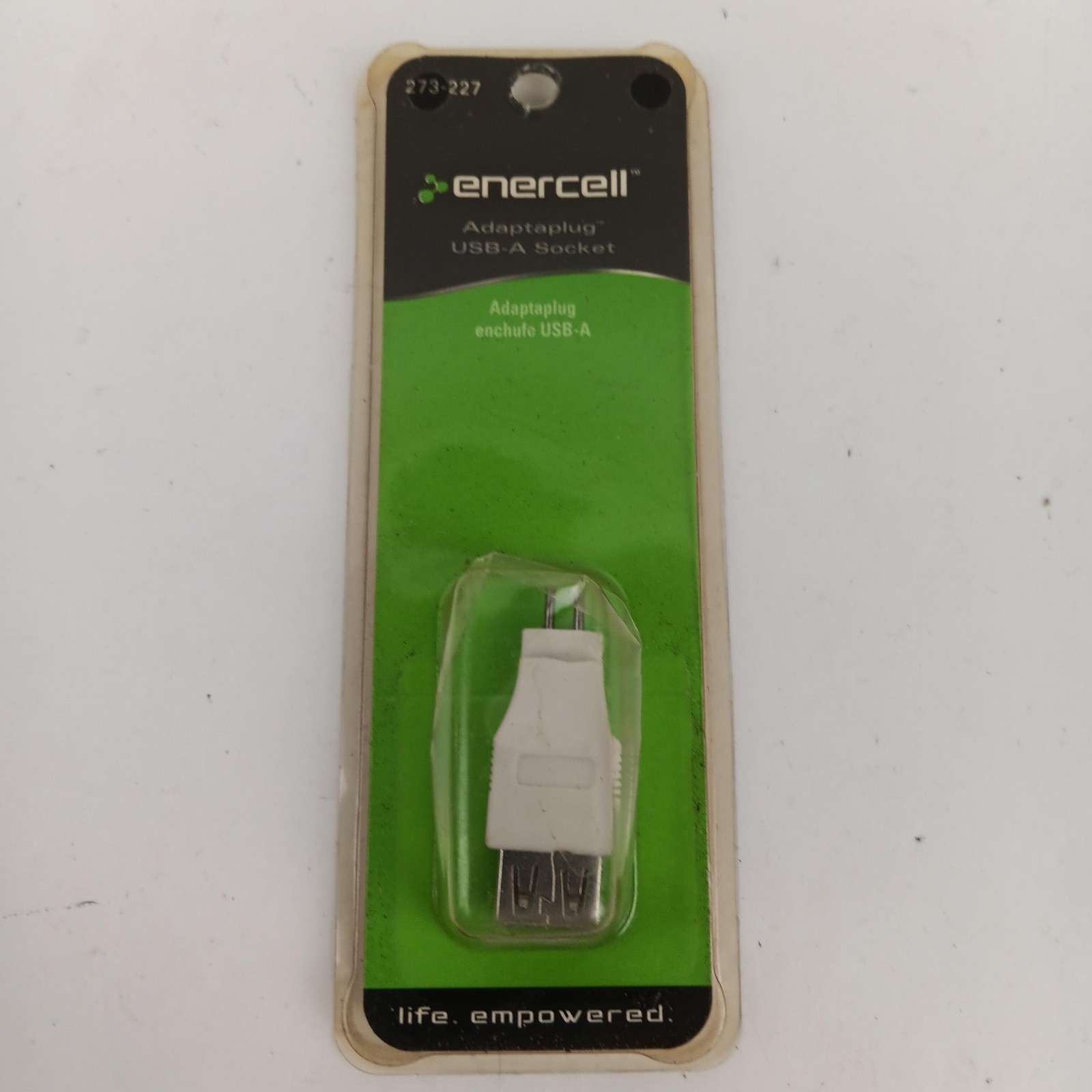 Enercell Adaptaplug USB-A Socket Adapter 273-227 Universal Power Connector New
