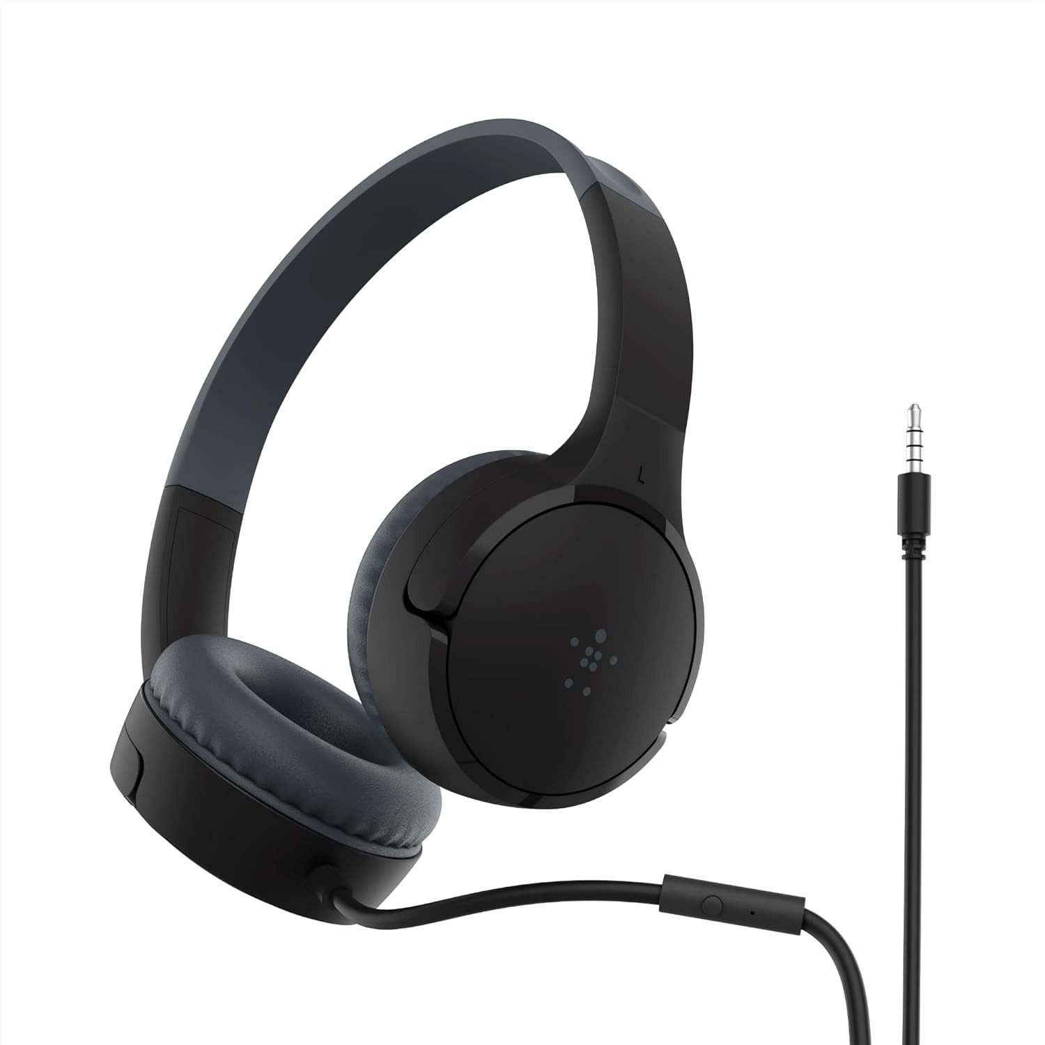 ✨ Belkin SoundForm Mini Kids Wired On-Ear Headphones Black - OPEN BOX UNUSED