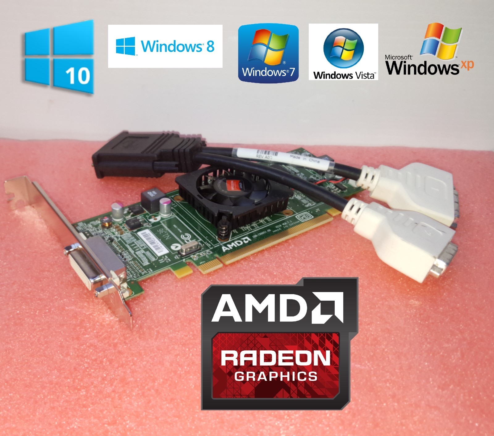 HP Pavilion a6607c a6610t a6614f AMD Radeon Dual DVI Monitor Video Card 