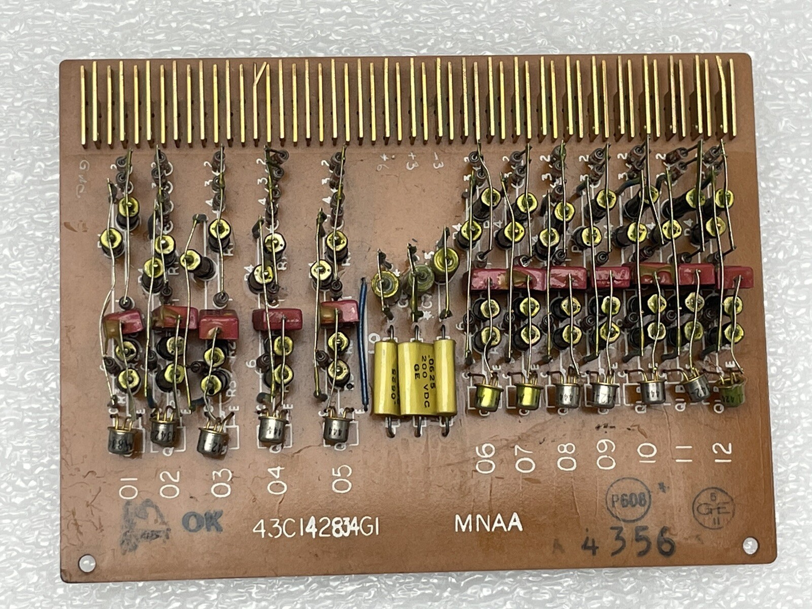 VTG 1960/70's IBM RESEARCH GE LOGIC PC BOARD (D)