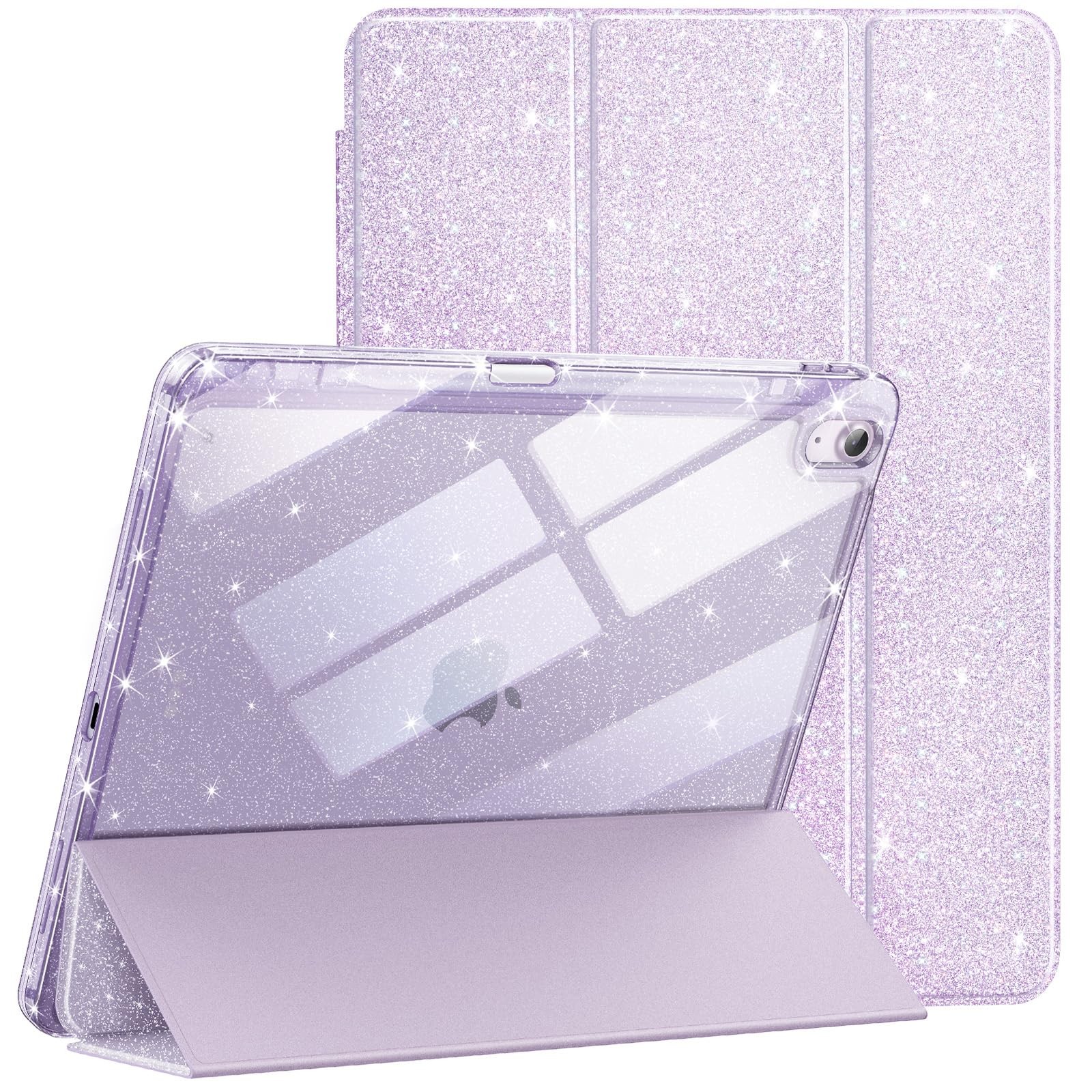 JETech Glitter Case for iPad Air 13" M4/M3/M2, Purple