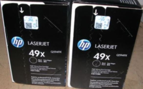 2 New Genuine Sealed Bag OPEN BOX HP 49X Toner Cartridges Black Boxes Q5949X