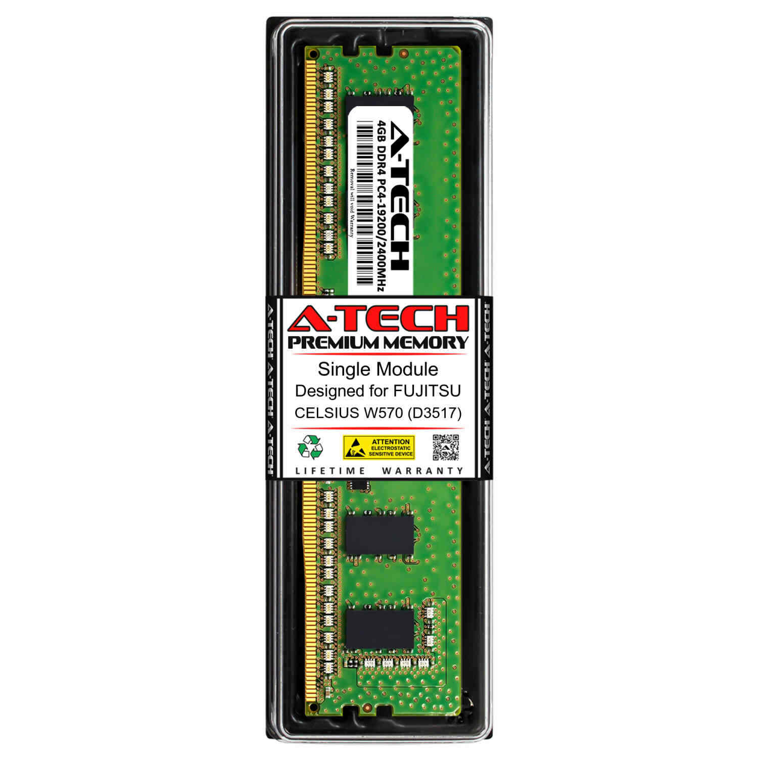 4GB DDR4-2400 Fujitsu CELSIUS W570 W570 D3517 Memory RAM