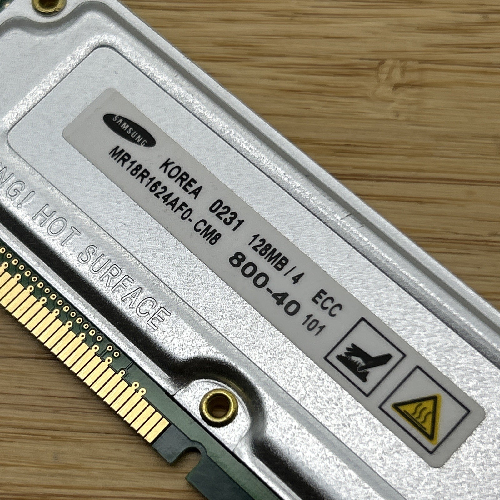 128MB Samsung Desktop Modules 800-40 184 pin RDram Memory Rambus ECC PR