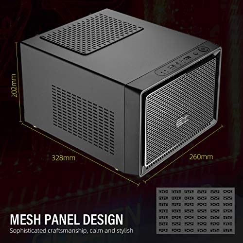 GOLDEN FIELD N-1 Mini ITX Case Computer Case Gaming PC Case Mini Size Desktop -