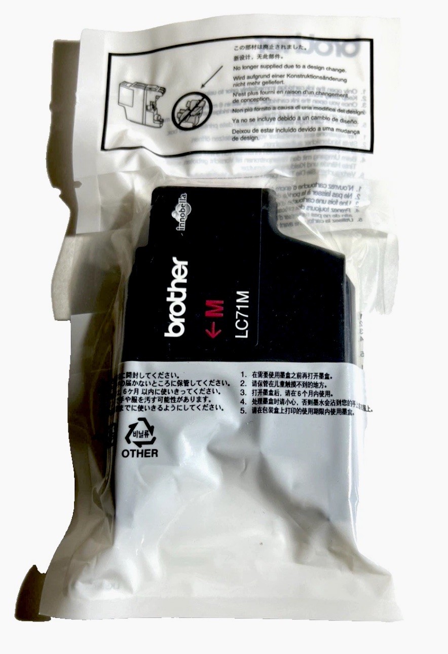 Brother LC71 M INK Cartridge  Magenta OEM Genuine Brother  New