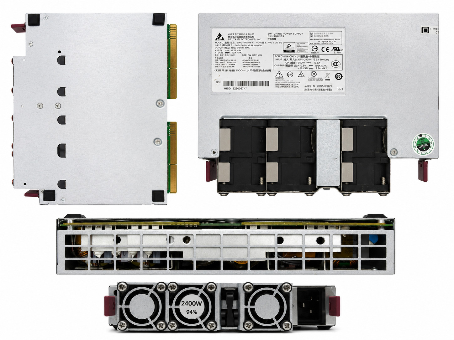 Delta Electronic 2400W PSU Power Supply DPS-2400AB A |SOLD AS IS|