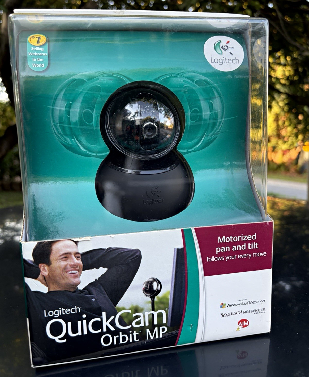 Logitech QuickCam Orbit MP Motorized Pan/Tilt Face Tracking Mic USB 2.0