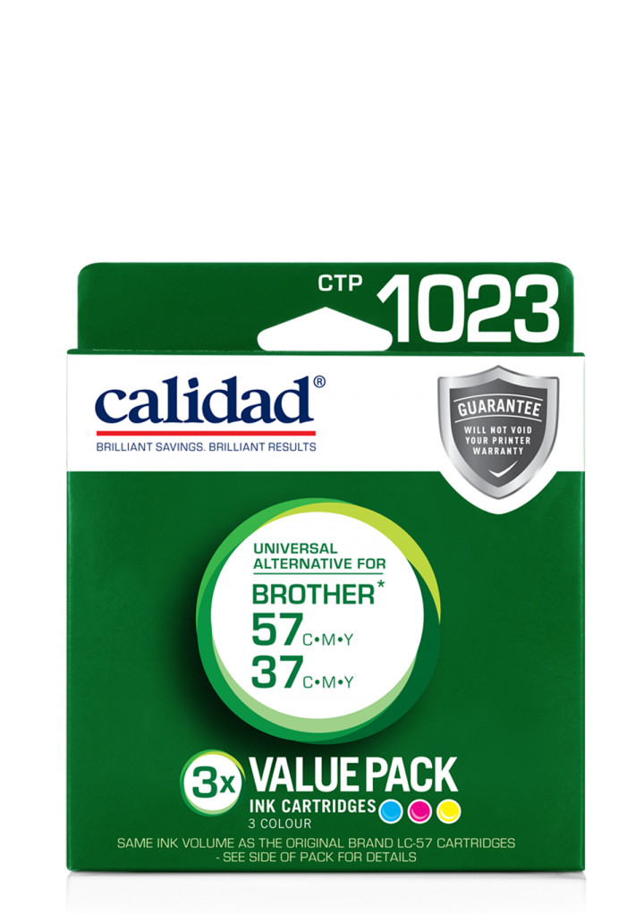 Calidad alternative for Brother LC37 & LC57 Colour ink Cartridge CTP1023