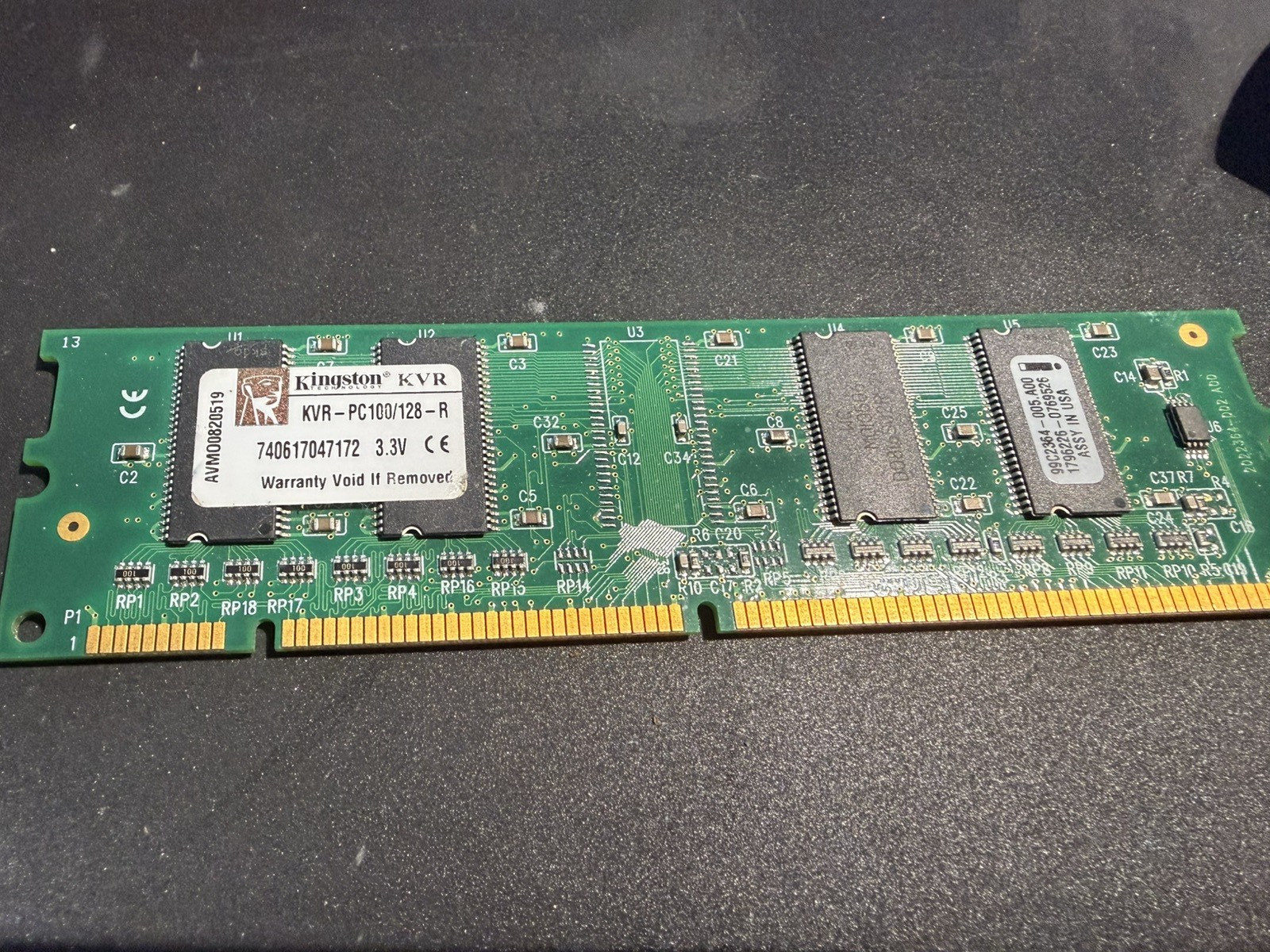 Kingston Memory Upgrade  KVR-PC 100/128 -R 128mb 100 MHz SDRAM ValueRAM DIMM