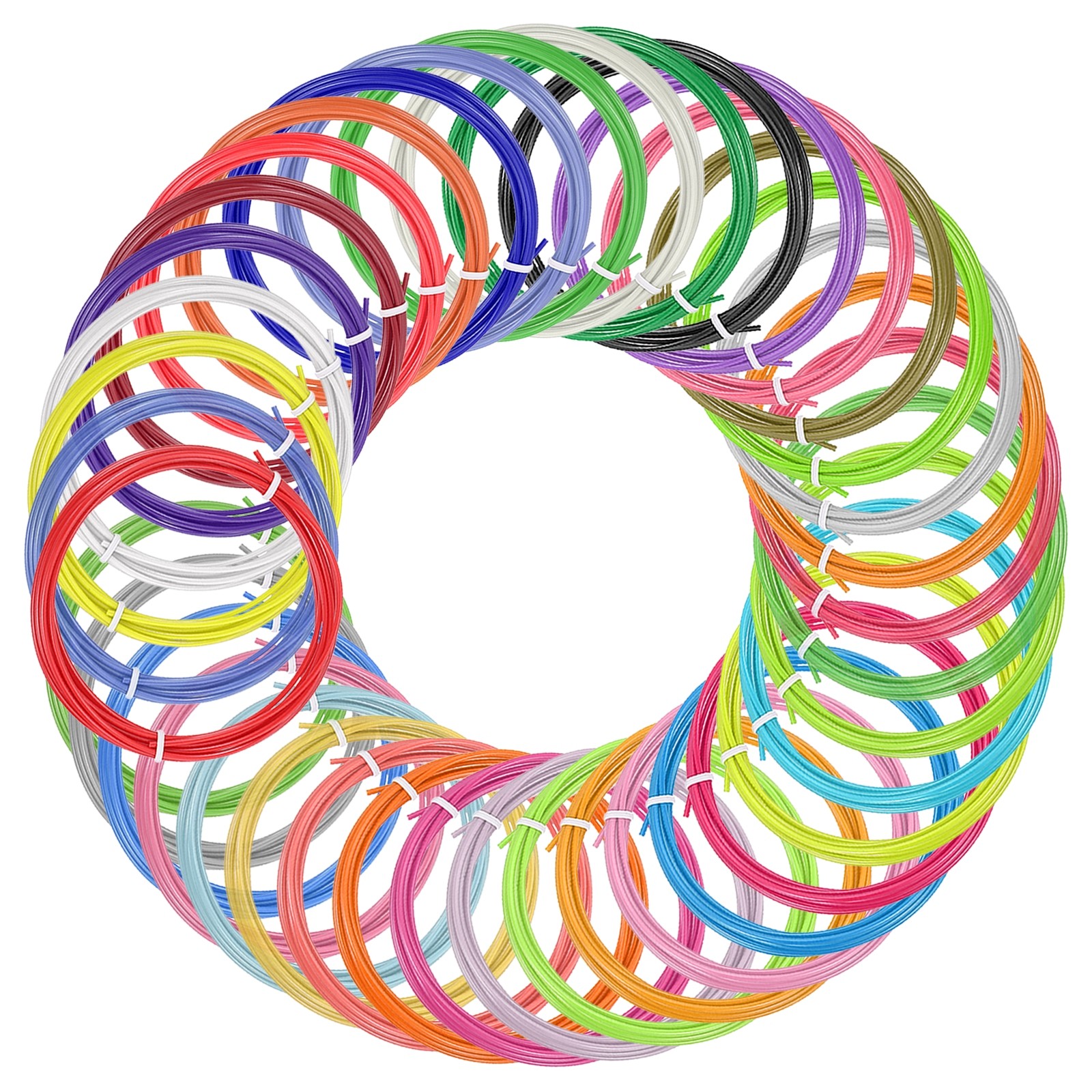 40 Pcs 3D Pen Filament, 1.75mm Dia 9.8ft Length, 40 Colors